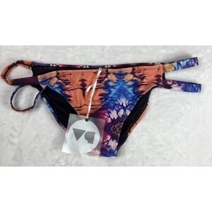 Perfect Vacation Women's Bikini Bottom Multicolor Tie-dye Size Medium NEW